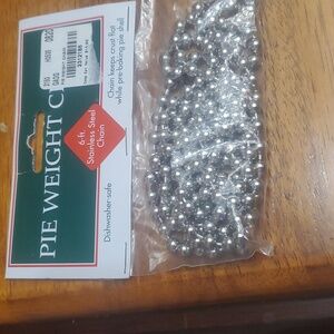 NWT 6ft Stainkess Steel Pie Weight Chain